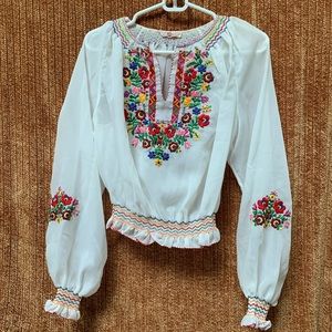 Vintage Hand Embroidered Shirt